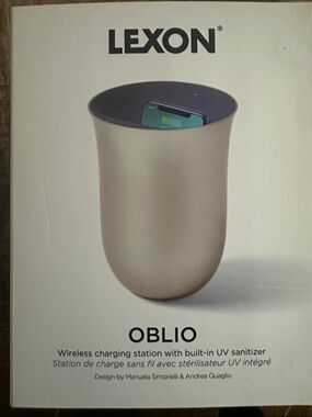 Lexon Oblio Wireless Charger with UV Sanitation
